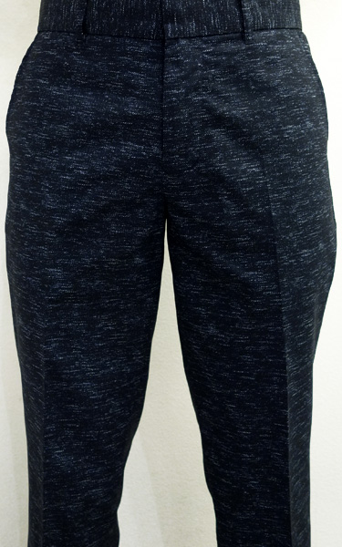 NO ID. - Pデニムプリントトラベルアンクルトラウザーズ | laid-back